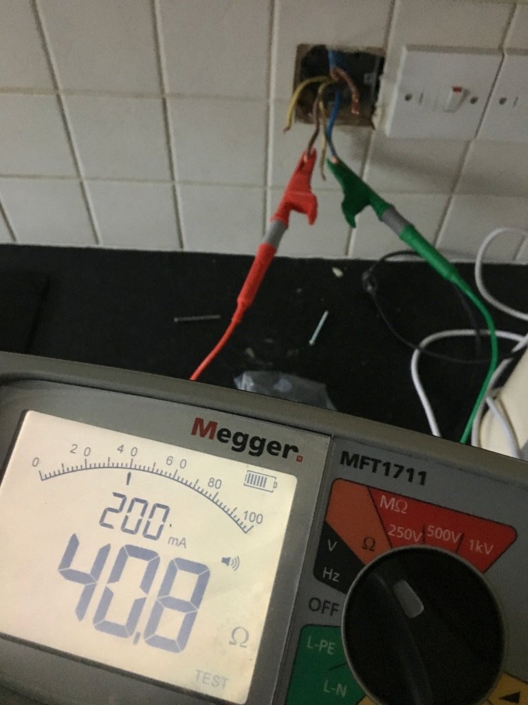 Megger multifunction tester used on fault finding