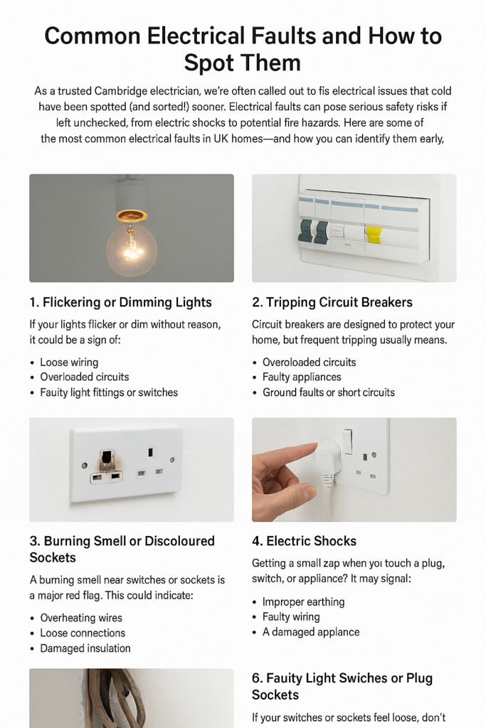 Image illustrating electrical issues you may find